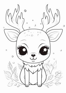 Little Reindeer with big eyes