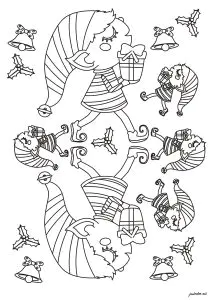 Christmas To Color For Children