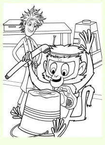 Giant Meatballs Storm Coloring Page For Kids