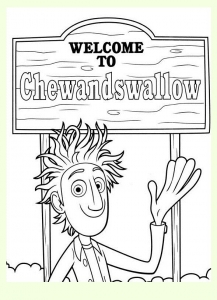 Printable Giant Meatballs Storm Coloring Page For Kids