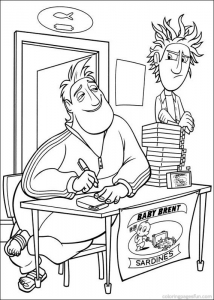 Giant Meatballs Storm Coloring Page To Print