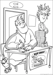 Giant Meatballs Storm Coloring Page To Print