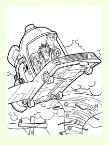Giant Meatballs Storm Coloring Page To Print