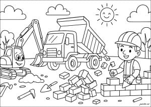 Construction site in full swing