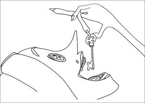 The wicked mother swallows a key