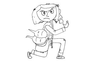 Coraline very angry