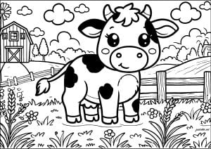 Little Cow On The Farm