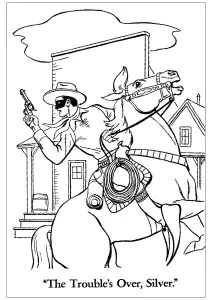 Vintage Drawing Of A Cowboy On His Horse