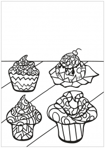 coloring-page-cupcakes-and-cakes-to-print-for-free