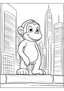 Printable New York easy coloring sheets for Kids