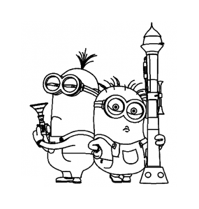 Free despicable me drawing to download and color