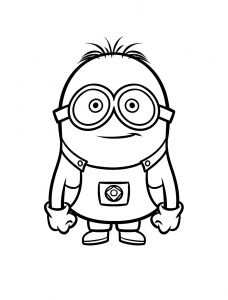 Free Despicable Me drawing to download and color