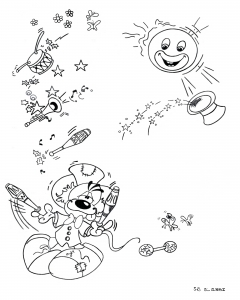 Diddl coloring pages to download