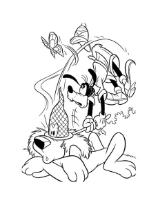 Goofy With butterflies
