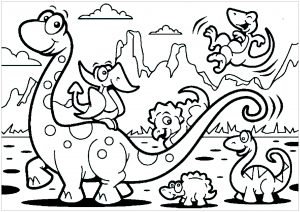 Dinosaur family