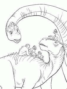 coloring-page-dinosaurs-to-print (from the Disney movie)