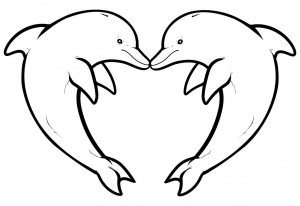 Free Dolphin Coloring Page