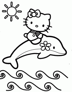 Dolphin coloring pages for kids