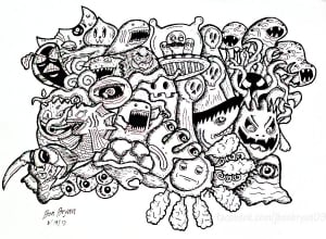 coloring-page-doodle-art-to-download