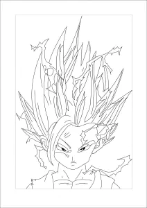 Super Coloring Of San Gohan As A Super Saiyen!