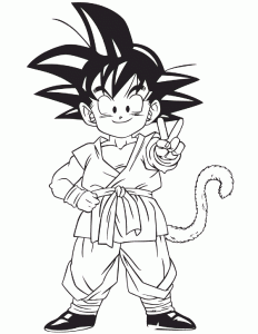 Trunks and Bulma - Dragon Ball Z Kids Coloring Pages