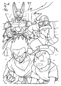 Songoku and Vegeto - Dragon Ball Z Kids Coloring Pages