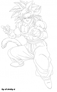 Gogeta Dragon Ball Z Kids Coloring Pages