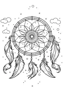 Dreamcatcher and clouds