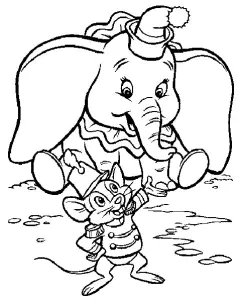Dumbo Image To Download And Color