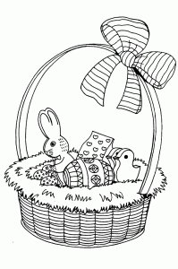 Printable Easter coloring pages for kids