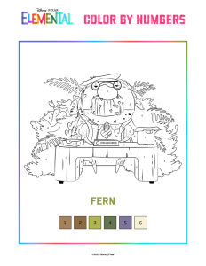 Elemental : Color by numbers - Fern