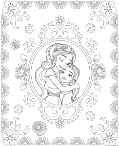 Coloriage of Elena Avalor to print for free