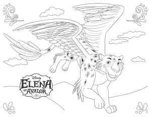 Image Of Elena Avalor To Download And Color