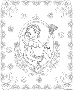 Image of Elena Avalor to print and color