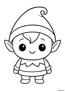 Smiling Kawaii Elf Full Of Magic