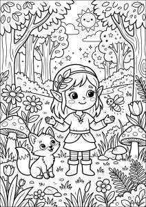 The Elf and His Friends of the Enchanted Forest