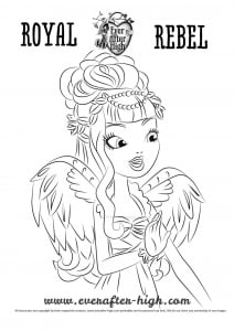 Coloriage de Ever after high à imprimer pour enfants