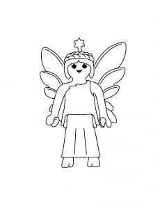 Free fairy drawing to download and color