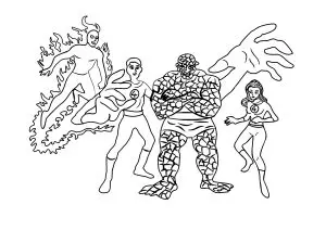 Drawing inspired by fantastic four