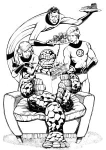 Comic book drawing