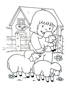 Free printable Farm coloring pages