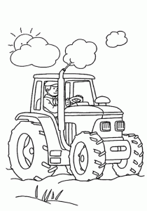 Farm coloring for kids