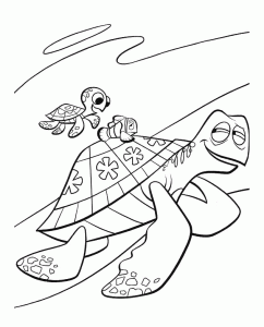 Finding Nemo coloring pages for kids