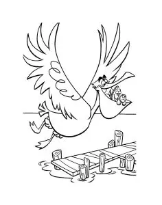 Finding nemo coloring page for kids