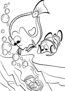 Finding Nemo coloring pages to print for kids