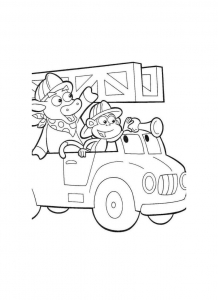 Fireman coloring pages for kids