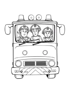 Free fireman sam drawing to download and color