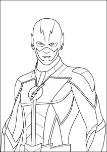 Easy Flash Gordon coloring page