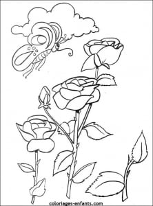 Free printable flower coloring pages