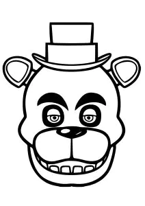 Head of scary freddy fazbear (fnaf)